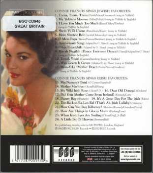 CD Connie Francis: Sings Jewish Favorites/Sings Irish Favorites 528427
