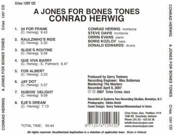CD Conrad Herwig: A Jones For Bones Tones 397496