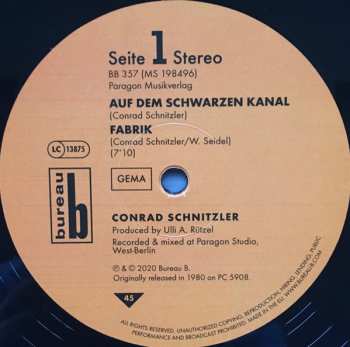 LP Conrad Schnitzler: Auf Dem Schwarzen Kanal 274778