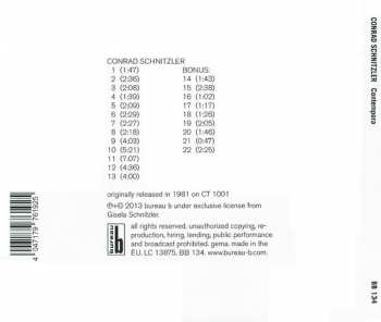 CD Conrad Schnitzler: Contempora 311284