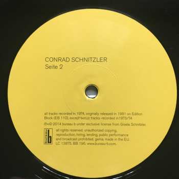 LP Conrad Schnitzler: Gelb 69251