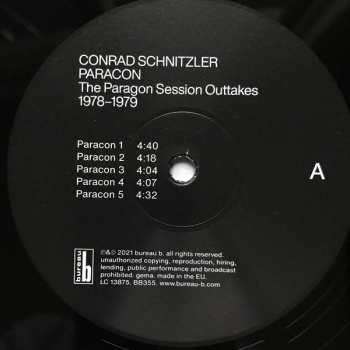 LP Conrad Schnitzler: Paracon (The Paragon Session Outtakes 1978-1979) 65799