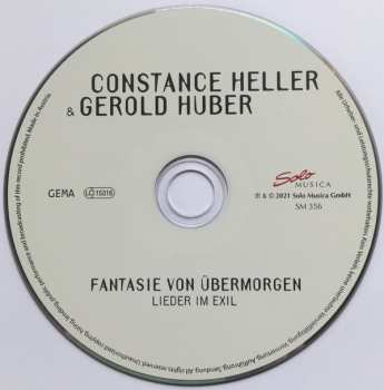 CD Constance Heller: Fantasie Von Übermorgen. Lieder Im Exil 319936