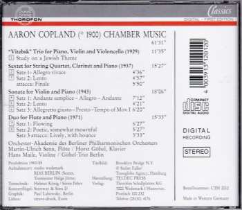 CD Aaron Copland: Sonata For Violin And Piano / Duo For Flute And Piano / Trio 'Vitebsk' / Sextet 528987