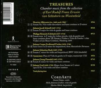 CD CordArte: Treasures Chamber Musik From The Collection Of Earl Rudolf Franz Erwein von Schönborn Zu Wiesentheid 314027