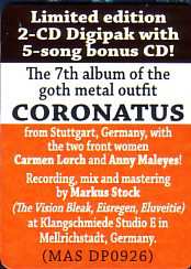 2CD Coronatus: Raben Im Herz LTD | DIGI 29260
