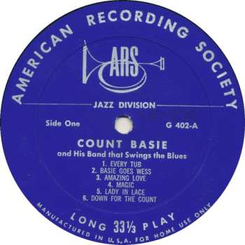 LP Count Basie: Count Basie And His Band That Swings The Blues CLR 530332