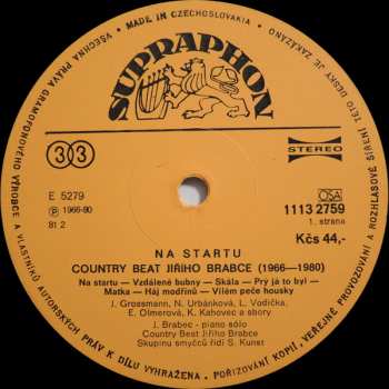 LP Country Beat Jiřího Brabce: Na Startu (1966 - 1980) 285551
