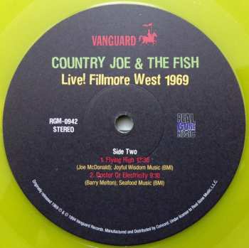 2LP Country Joe And The Fish: Live! Fillmore West 1969 LTD | CLR 74190