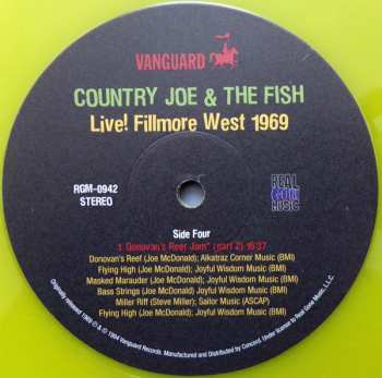 2LP Country Joe And The Fish: Live! Fillmore West 1969 LTD | CLR 74190