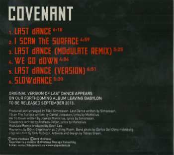 CD Covenant: Last Dance LTD 19731