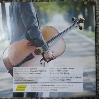 CD Carl Philipp Emanuel Bach: Cello Concertos 430035