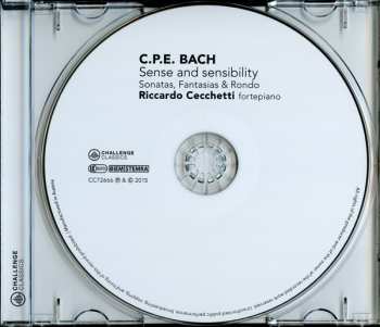 CD Carl Philipp Emanuel Bach: Sense & Sensibility - Sonatas, Fantasias & Rondo 482420