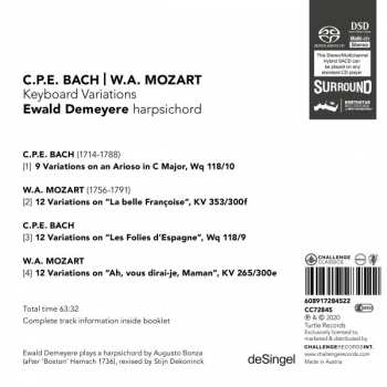 SACD Carl Philipp Emanuel Bach: Keyboard Variations 421621