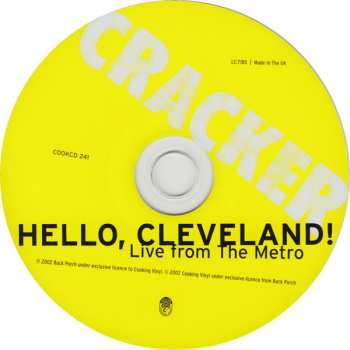 CD Cracker: Hello, Cleveland! (Live From The Metro) 487564
