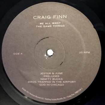 LP Craig Finn: We All Want The Same Things 39687