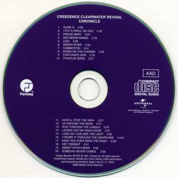 CD Creedence Clearwater Revival: Chronicle (The 20 Greatest Hits) 7044