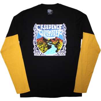 Merch Creedence Clearwater Revival: Layered Long Sleeve Tričko River