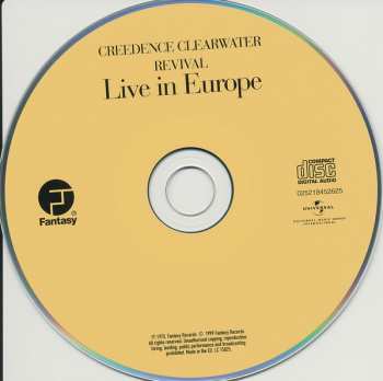 CD Creedence Clearwater Revival: Live In Europe 21316
