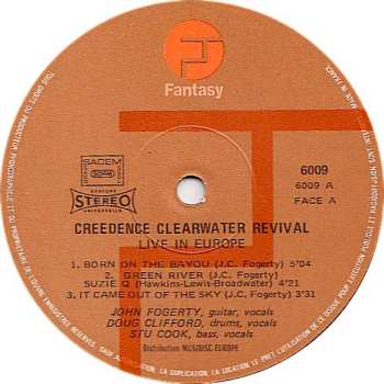 2LP Creedence Clearwater Revival: Live In Europe