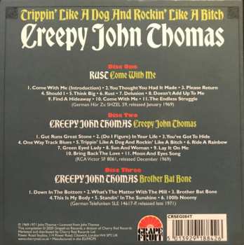 3CD/Box Set Creepy John Thomas: Trippin' Like A Dog And Rockin' Like A Bitch: The Complete Recordings 423073