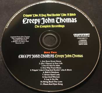 3CD/Box Set Creepy John Thomas: Trippin' Like A Dog And Rockin' Like A Bitch: The Complete Recordings 423073