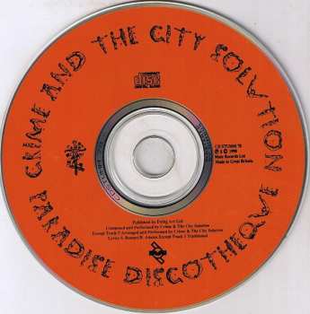 CD Crime & The City Solution: Paradise Discotheque 457829