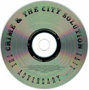 CD Crime & The City Solution: The Adversary - Live 456894
