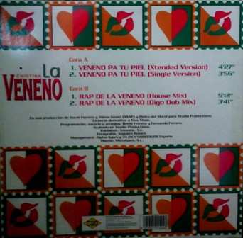 LP Cristina La Veneno: Veneno Pa Tu Piel / Rap De La Veneno 450272