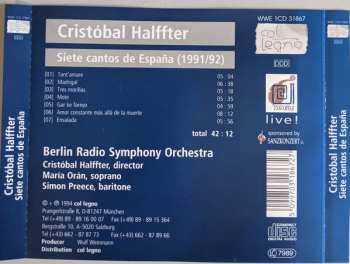 CD Cristóbal Halffter: Siete Cantos De España 111962