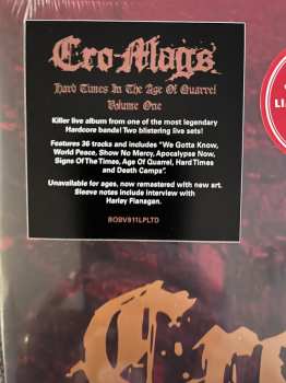 2LP Cro-Mags: Hard Times In The Age Of Quarrel Volume One LTD | CLR 393554