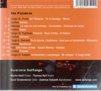 CD Cuarteto Soltango: Sin Palabras DIGI 101442