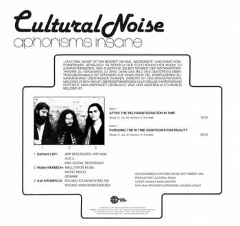 LP Cultural Noise: Aphorism Insane 424003