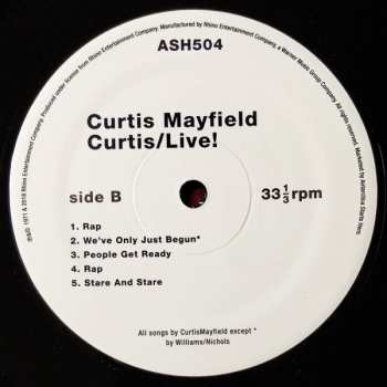 2LP Curtis Mayfield: Curtis / Live! 320140