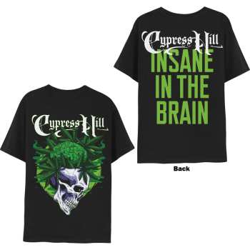 Merch Cypress Hill: Cypress Hill Unisex T-shirt: Insane In The Brain (back Print) (large) L