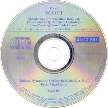 CD Cyril Scott: Orchestral Works 495628