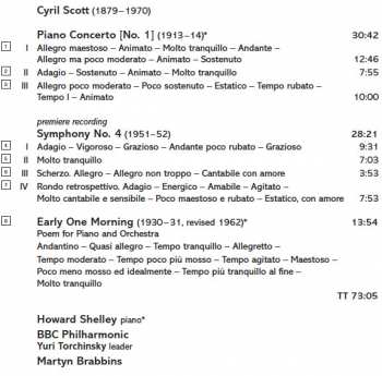 CD Cyril Scott: Piano Concerto [No. 1] • Symphony No. 4 • Early One Morning 333804