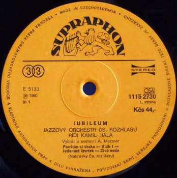 LP Czechoslovak Radio Jazz Orchestra: Jubileum 50294