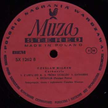 LP Czesław Niemen: Katharsis 410431