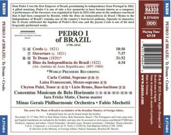 CD D. Pedro I: Pedro I Of Brazil: Te Deum / Credo 488894