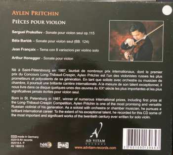 CD Айлен Притчин: Pièces Pour Violon