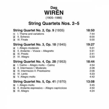 CD Dag Wirén: String Quartets 2-5 269229