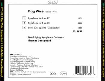 CD Dag Wirén: Symphonies 4 & 5 - Oscarsbalen Ballet Suite 194551