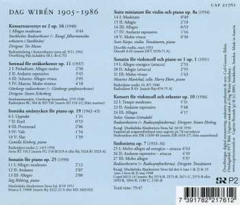 CD Dag Wirén: Vintage Wirén 488627