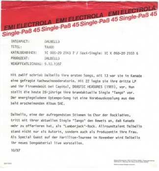 SP Lisa Dal Bello: Tango