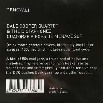 2LP Dale Cooper Quartet And The Dictaphones: Quatorze Pièces De Menace LTD | CLR 340573
