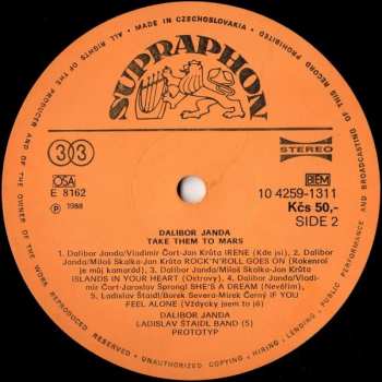 LP Dalibor Janda: Take Them To Mars