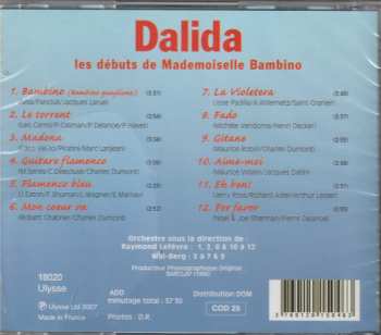 CD Dalida: 1956 - Les Débuts De Mademoiselle Bambino 270585