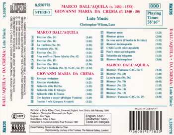 CD Marco Dall'Aquila: Ricercars / Intabulations / Dances 418459