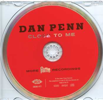 CD Dan Penn: Close To Me (More Fame Recordings) 232419